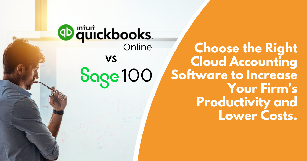 Sage 100 vs QuickBooks Online as a Cloud Accounting Software